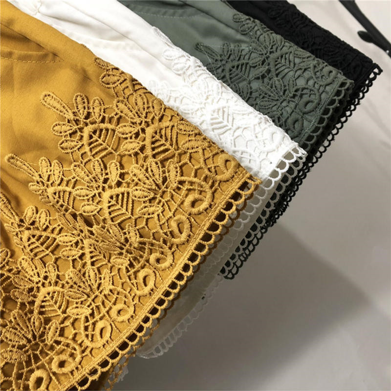 Women's Shorts Spring Summer Lace Shorts Women Clothes Casual Harajuku High Waist Mini Shorts Feminino Loose Straight Wide Leg Shorts Q4014 23050