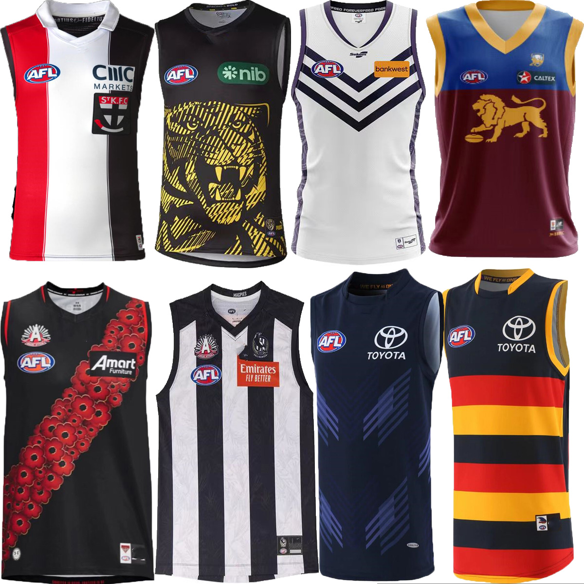 2023 2024 AFL West Coast Eagles rugby jerseys eelong catgs Essendon Bombers Melbourne Blues Adelaide Crows St Kilda Saints 23 24 shirt Giants GUERNSEY S-3XL
2023 2024 AFL West Coast Eagles rugby jerseys eelong catgs Essendon Bombers Melbourne Blues Adelaide Crows St Kilda Saints 23 24 shirt Giants GUERNSEY S-3XL