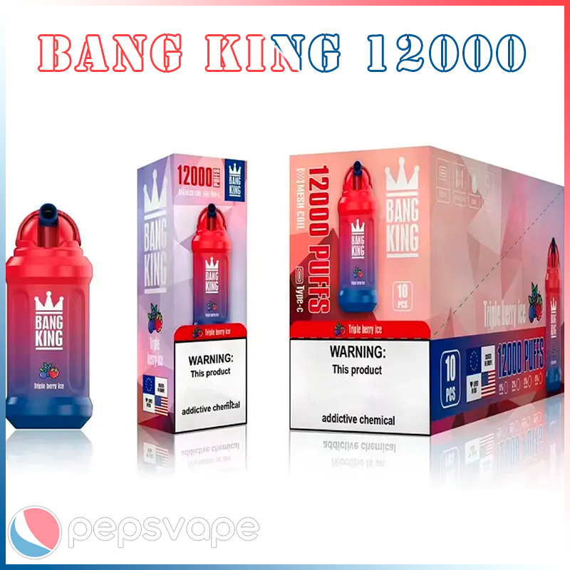 Bang King 12000 Puffs Original Disposable Vapes Pen E Cigarette 0% 2% 3% 5% Vaporizer Recharge Mesh Coil Vape Pen Puffbars ship one day 12000puff
Bang King 12000 Puffs Original Disposable Vapes Pen E Cigarette 0% 2% 3% 5% Vaporizer Recharge Mesh Coil Vape Pen Puffbars ship one day 12000puff