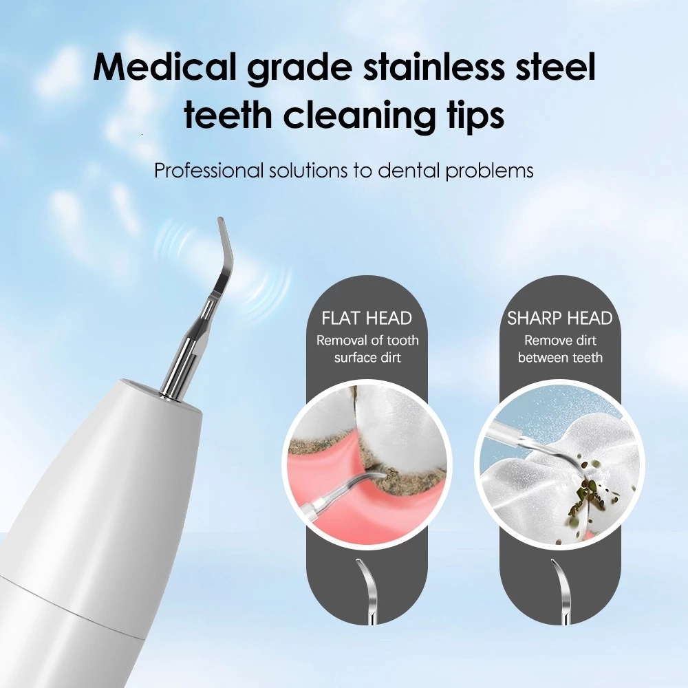Other Oral Hygiene Ultrasonic Dental For Teeth Tartar Stain Tooth Calculus Remover Electric Sonic Teeth Plaque Cleaner Dental Stone Removal 230503