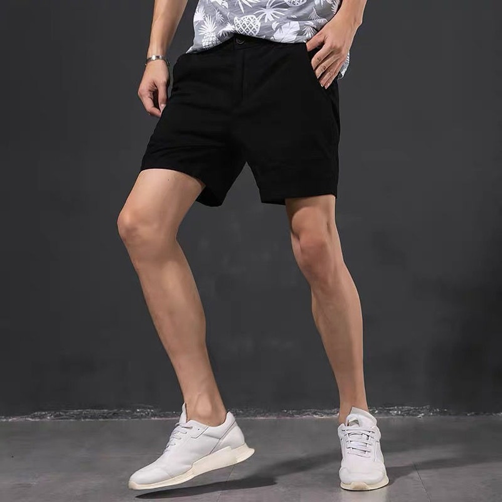 Men's Shorts Casual Shorts Men On Knee Breath Cool Shorts Mens Fashion Bottoms Summer Clothes Streetwear Regular Fit Shorts 230503