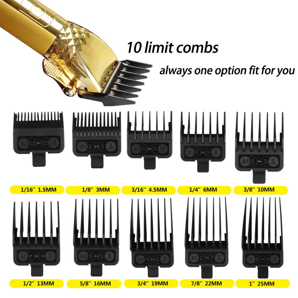 Clippers Trimmers Professional Hair Clipper Set Rechargeable Electric T9 Hair Cutting Machine Beard Trimmer Shaver Cordless Barber shop 230428