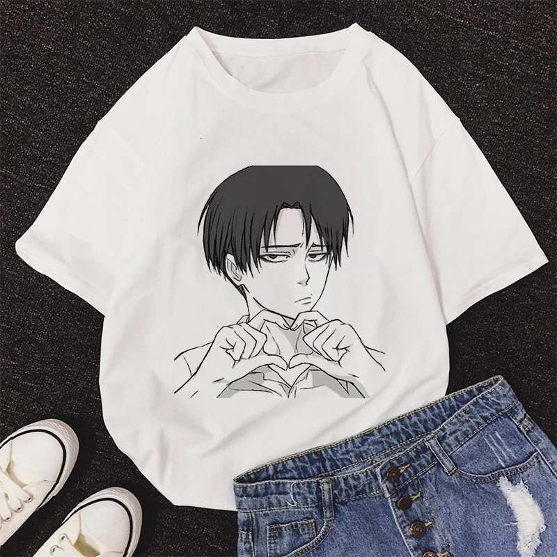Camisoles Tanks Attack On Titan Koop Anime T shirt Women Harajuku Aesthetic Purple Tops Casual Tshirt Korea Fashion Y2k Female T Shirt 230503
