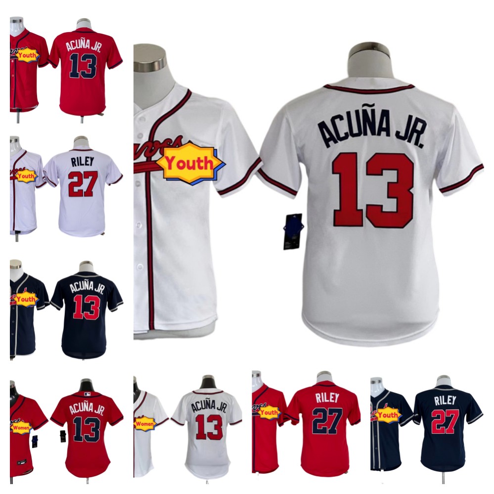 Top Quality S-XXL Atlanta Brav Baseball jerseys 13 Ronald Acuna Jr 27 Austin Riley Youth Women
Top Quality S-XXL Atlanta Brav Baseball jerseys 13 Ronald Acuna Jr 27 Austin Riley Youth Women