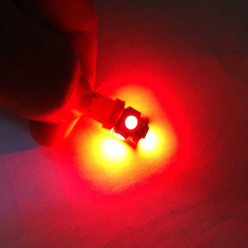 100PCS T10 Led Car Lights 5050 5smd Super White Red Yellow 194 168 W5W Led Parking Bulb Auto Wedge Clearance Read Lamp 12v