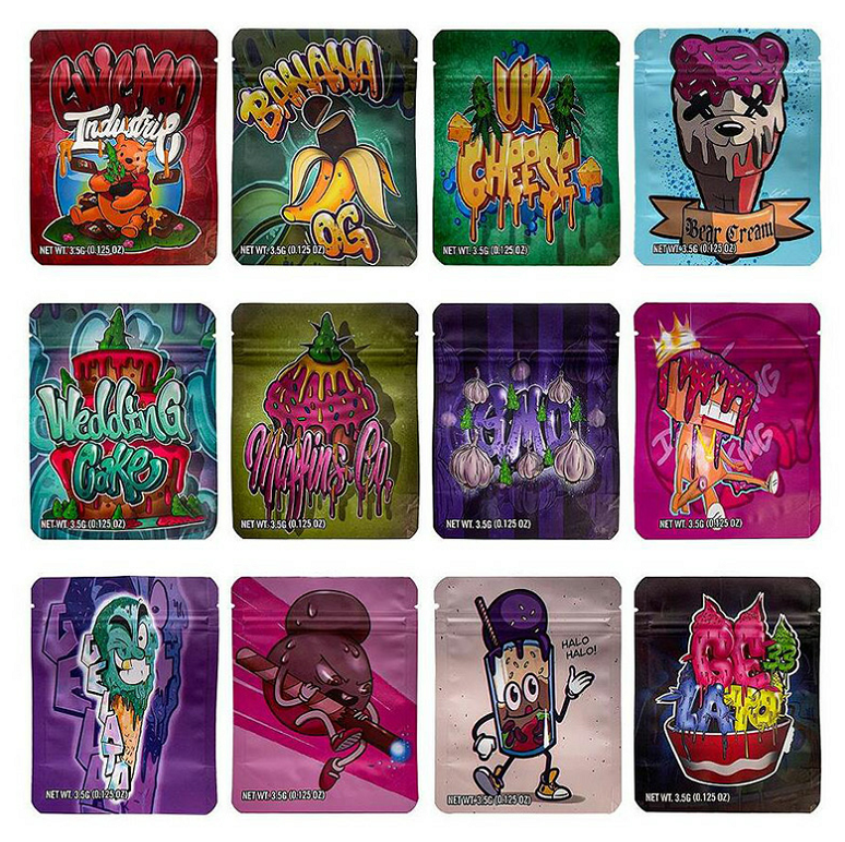 3.5G Packaging bags mylar bag plastic pouch package baggies empty packing gelato bear cream halo candy sour gummies Smell proof wholesale
3.5G Packaging bags mylar bag plastic pouch package baggies empty packing gelato bear cream halo candy sour gummies Smell proof wholesale