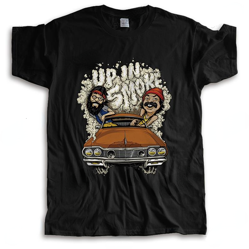 Men's T Shirts T shirt for mens fashion summer short sleeve Cheech Chong Up in Smoke Weed 420 Puff Pass Movie Loose tops men 230428