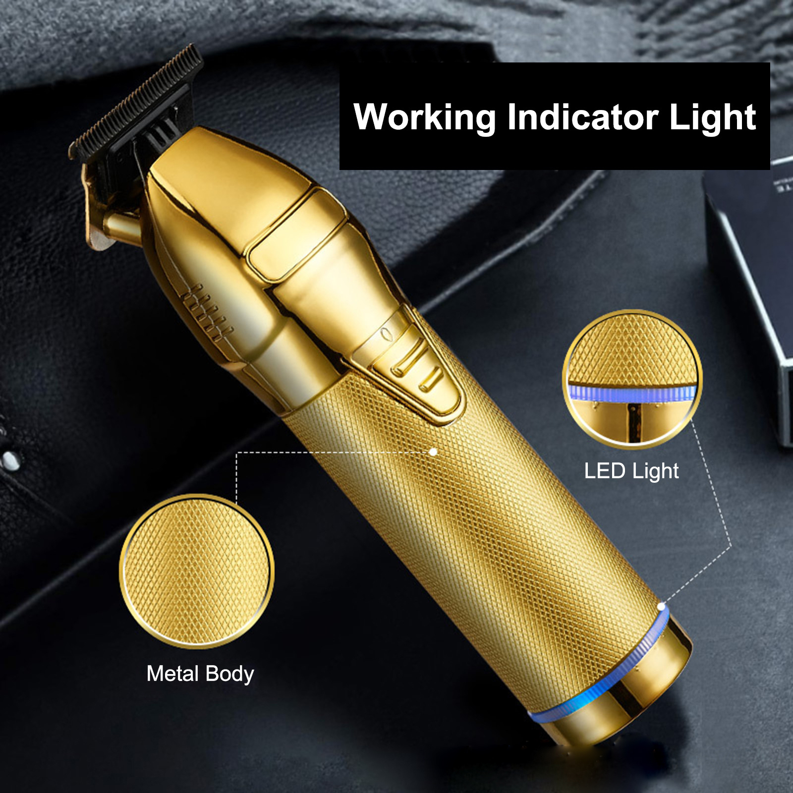 Clippers Trimmers Professional Hair Trimmer For Men Barber Rechargeable Hair Clipper Cordless Hair Cutting Powerful Machine Hair Beard Trimmer 230428