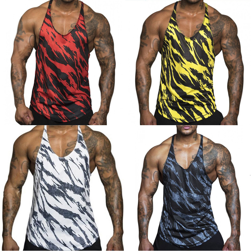 Men's Tank Tops Gym Men Fitness Clothing Sexy Slim Sports Workout Bodybuilding Vest Breathable Sleeveless Shirt 230428Z