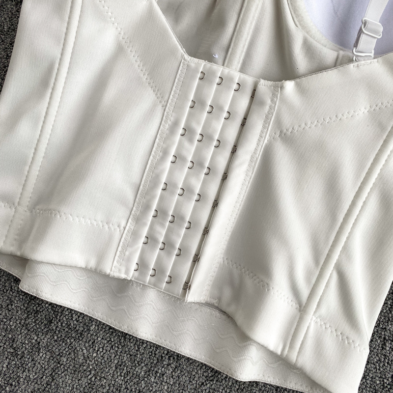 Camisoles Tanks Bustier camisole bra sexy crop top spaghetti strap tanke tops corset built in bra off shoulder cami fashion solid color camis 230503