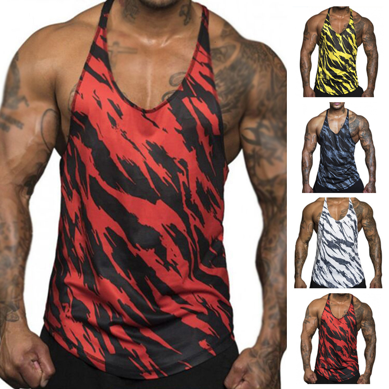 Men's Tank Tops Gym Men Fitness Clothing Sexy Slim Sports Workout Bodybuilding Vest Breathable Sleeveless Shirt 230428Z