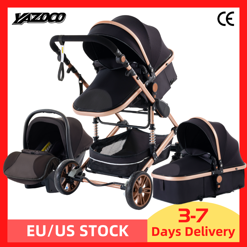 Luxurious Baby Stroller 3 in 1 Portable Travel Baby Carriage Folding Prams Aluminum Frame High Landscape Car for Newborn Baby
Luxurious Baby Stroller 3 in 1 Portable Travel Baby Carriage Folding Prams Aluminum Frame High Landscape Car for Newborn Baby