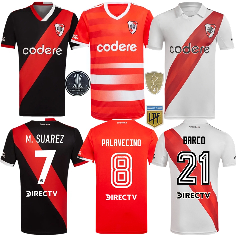 

2023 2024 River Plate soccer jersey home away 3rd FERNANDEZ BARCO Palavecino BORJA 22 23 M. SUAREZ DE LA CRUZ LIBERTADORES football shirts, 22 23 home afa jersey