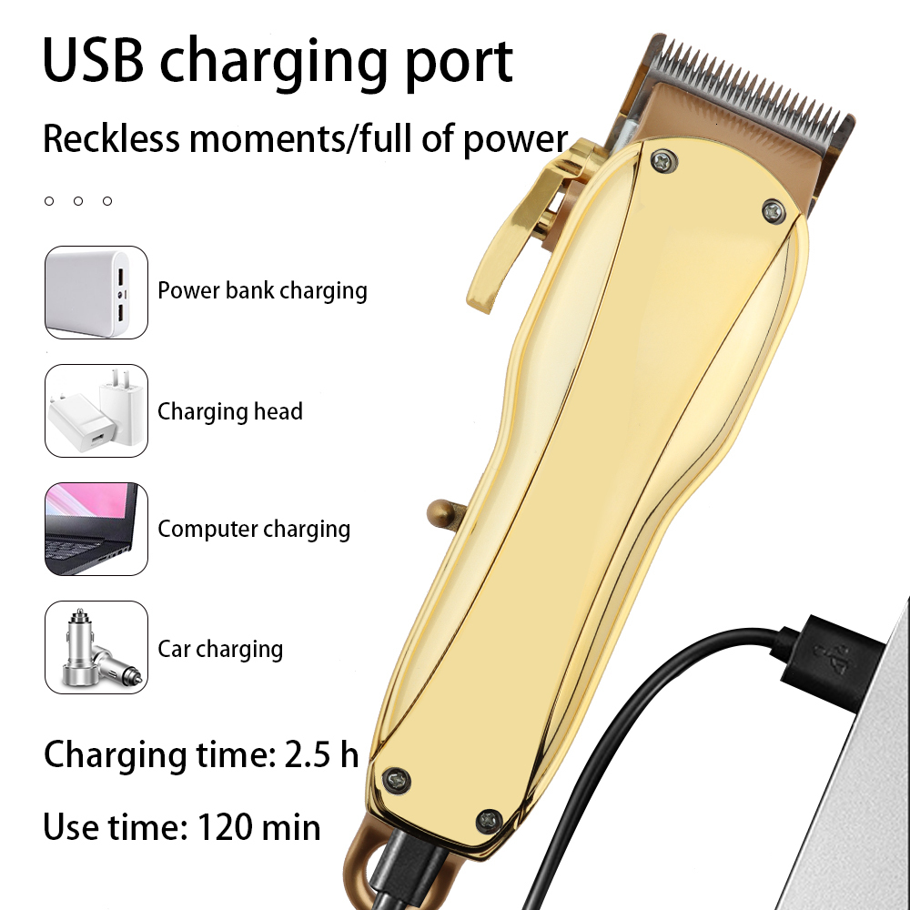 Clippers Trimmers Hair Clipper Set Electric Hair Trimmer Cordless Shaver Trimmer 0mm Men Barber Hair Cutting Machine for Men Rechargeable 230428