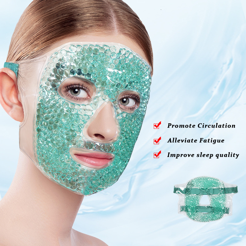 Face Massager Ice Gel Face Mask Anti Wrinkle Relieve Fatigue Skin Firming Spa Cold Therapy Ice Pack Cooling Massage Beauty Skin Care Tool 230428