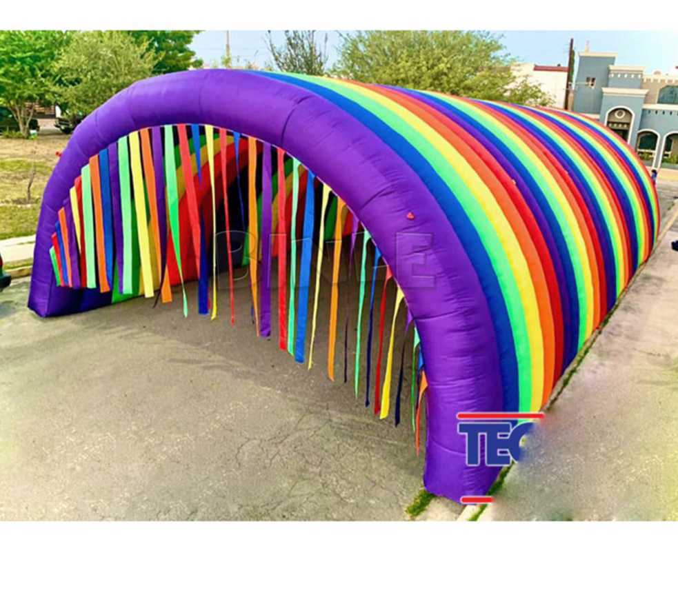 4mwx4m Colorful Large Inflatable Rainbow Tunnel Tent With Tassels Curtains Event Entrance Gate Archway For Pary Decoration
4mwx4m Colorful Large Inflatable Rainbow Tunnel Tent With Tassels Curtains Event Entrance Gate Archway For Pary Decoration