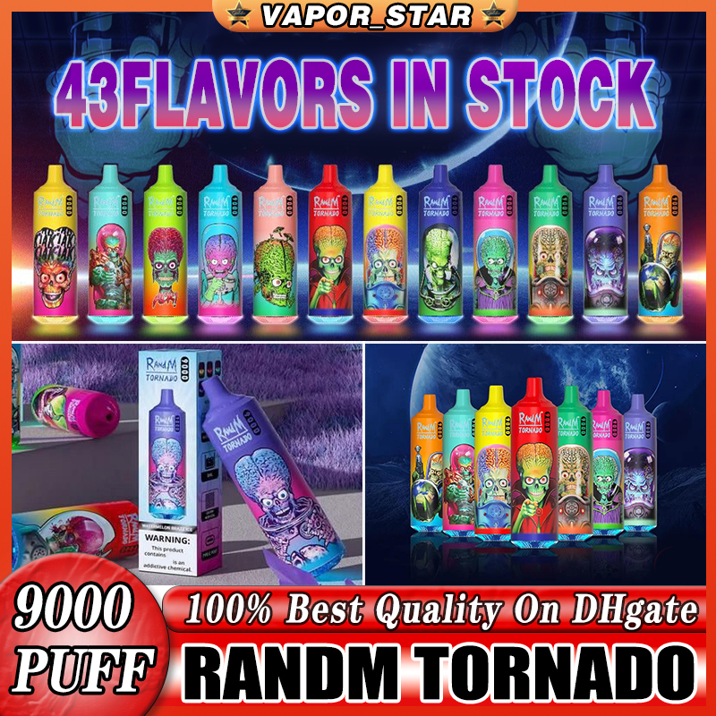 Original RandM Tornado 9000 Puff Disposable E Cigarettes 0.8ohm Mesh Coil 18ml Pod Battery Rechargeable Electronic Cigs Puff 9K 0% 2% 3% 5% Vape Pen 43 Flavors Avaible 
Original RandM Tornado 9000 Puff Disposable E Cigarettes 0.8ohm Mesh Coil 18ml Pod Battery Rechargeable Electronic Cigs Puff 9K 0% 2% 3% 5% Vape Pen 43 Flavors Avaible