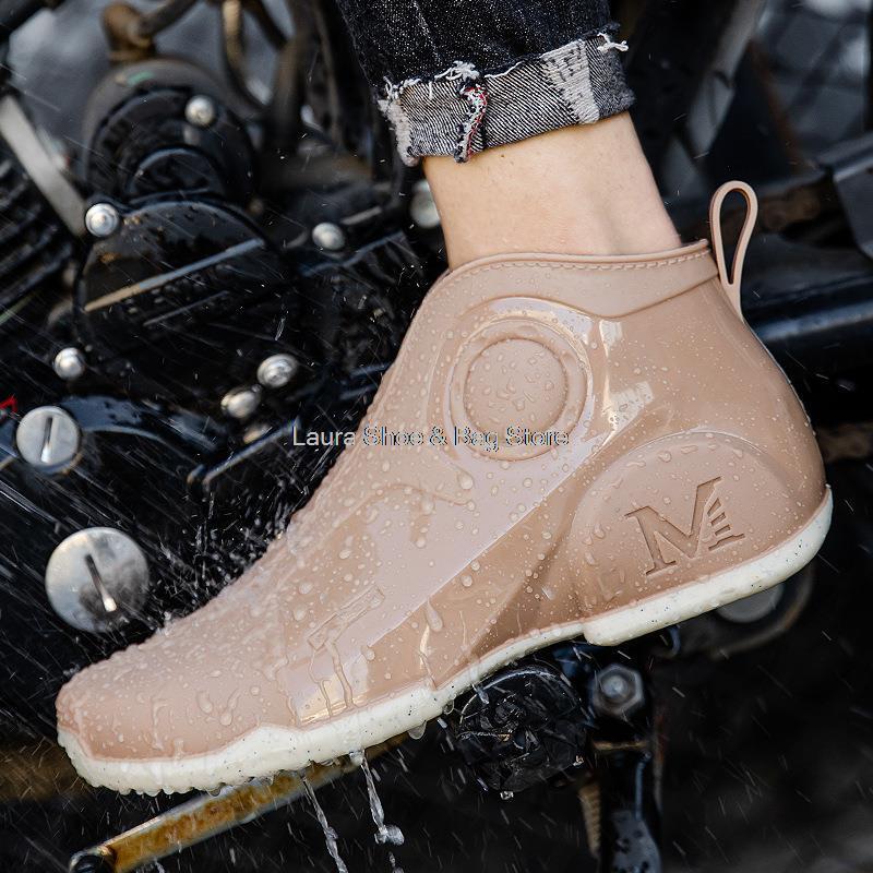 Safety Shoes Waterproof Men Boots Fashion Rain for Man Outdoor Fishing Male Water Kitchen Footwear Men s Ankle RainBoot 230503
