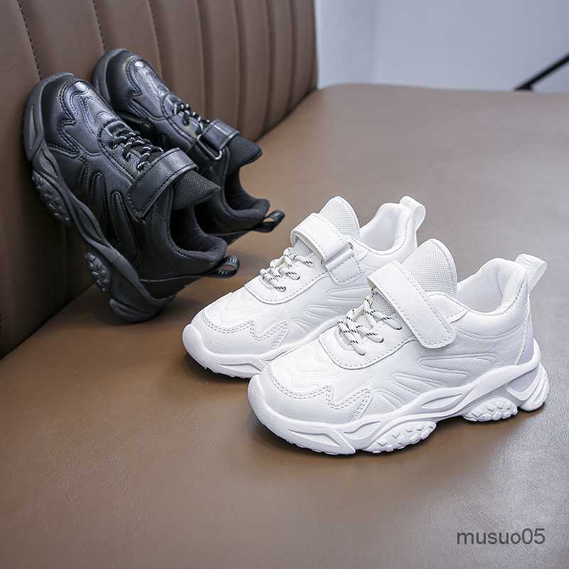 Athletic Outdoor Children Casual Shoes Leisure Black White Chunky Kids Sneakers Four Season Stylish Light Sporty Comfy Boys Girls Trainers XJ260303