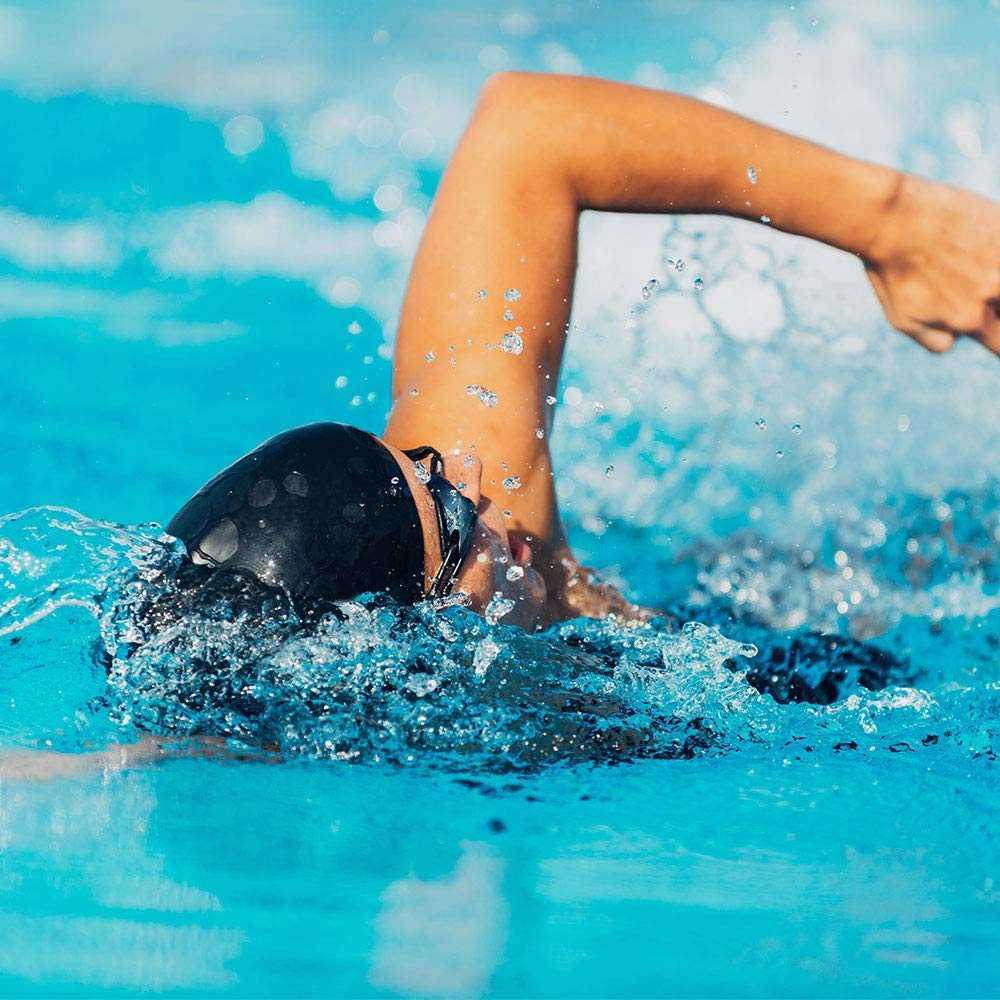 Swimming caps Swim Cap Silicone NoSlip Swimming Caps Long Hair Unisex Pool Hat with Ear Cover Protect for Women Men Adult Youths Kids J230502