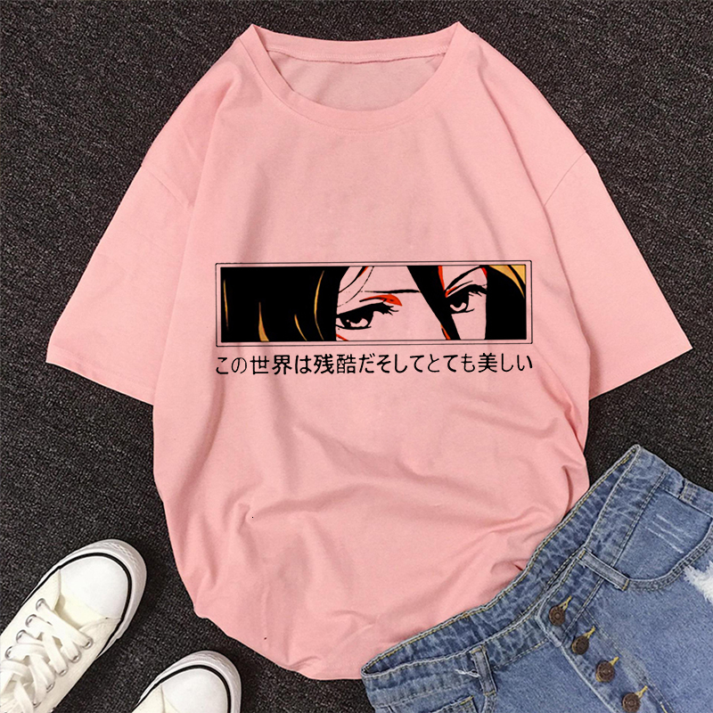 Camisoles Tanks Attack On Titan Koop Anime T shirt Women Harajuku Aesthetic Purple Tops Casual Tshirt Korea Fashion Y2k Female T Shirt 230503