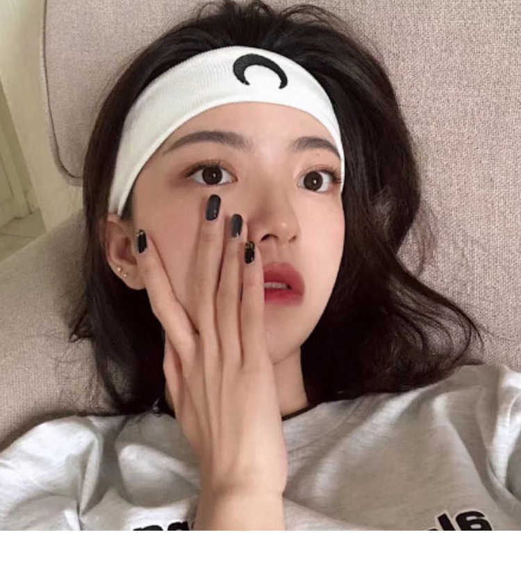 Headbands Hot sale moon sports yoga hair bands simple wash head band hair sets wide knit headband Korean accessories hair accessories J230502