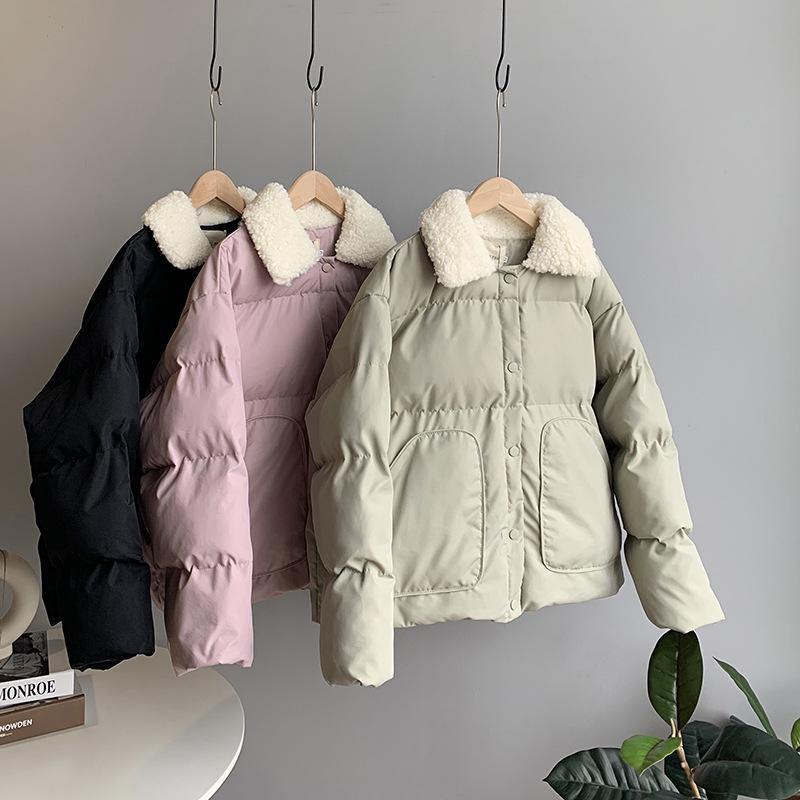 Leather Women Cotton Winter Coat Thick Long Sleeve Loose Style Women Winter Coat Winter Jacket Casaco Feminino Tops Streetwear, Beige
Leather Women Cotton Winter Coat Thick Long Sleeve Loose Style Women Winter Coat Winter Jacket Casaco Feminino Tops Streetwear, Beige