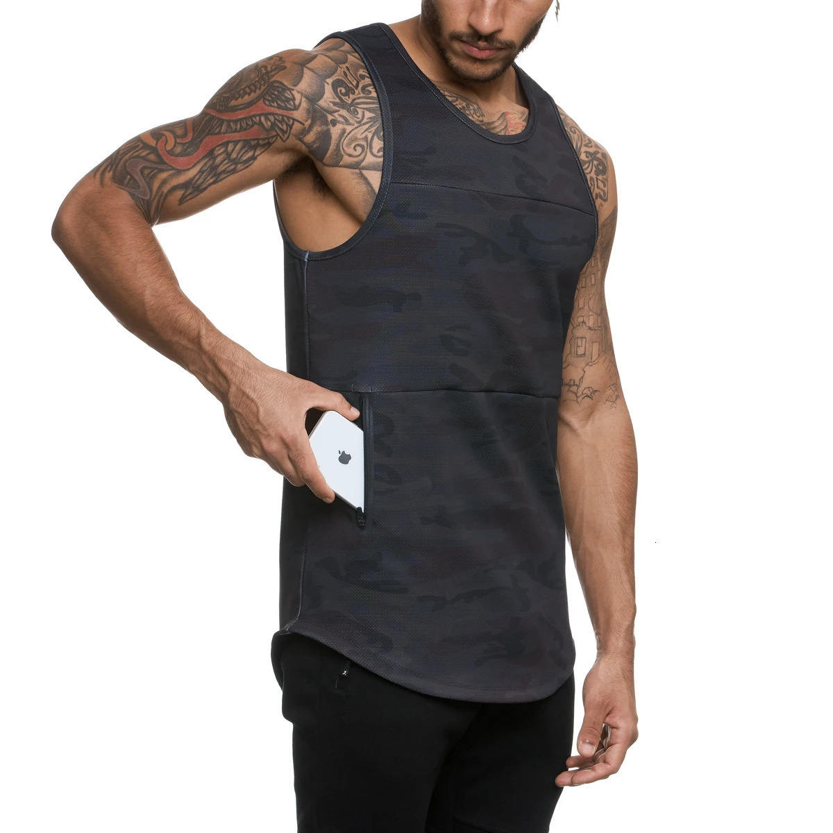 Men's Tank Tops Sports men's vest color muscle fitness summer models European and American sports quickdrying leisure 230428Z