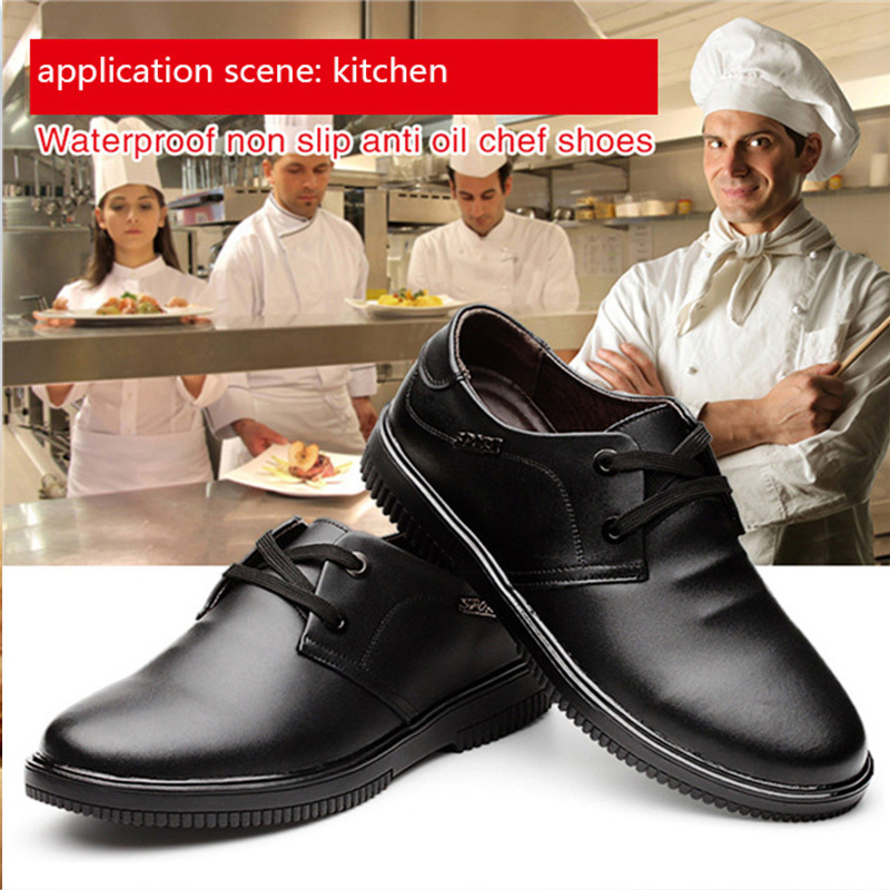 Safety Shoes Waterproof Chef For Men Women Non slip Anti oil Boots Restaurant Kitchen Work Anti slip Outsole 230503