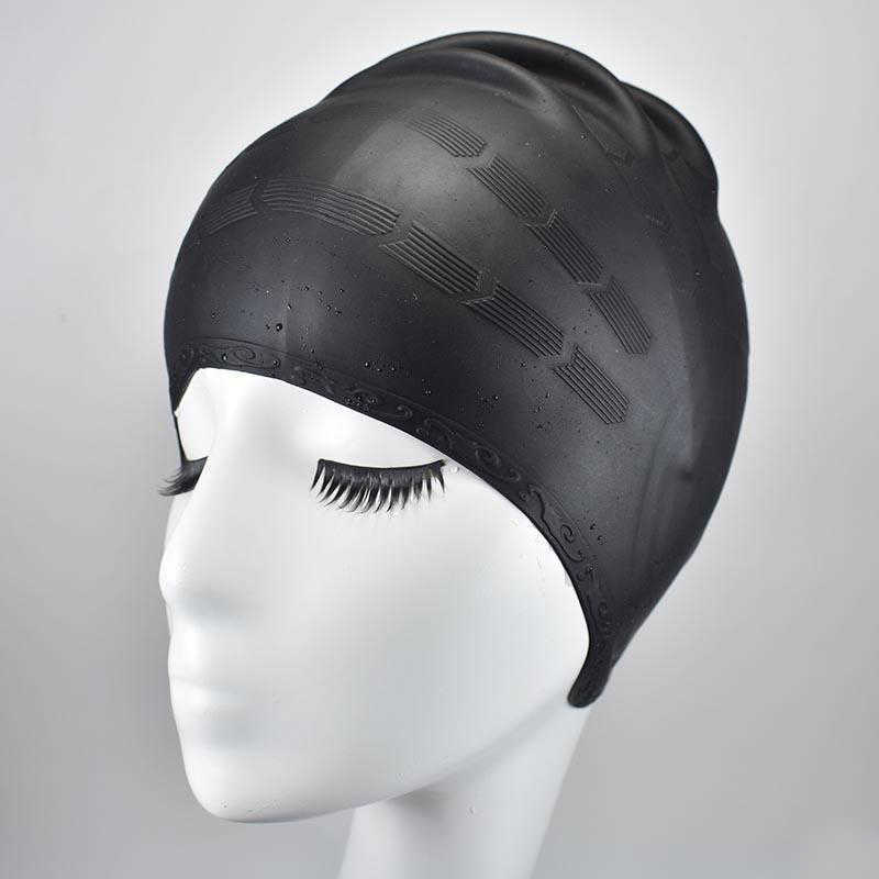 Swimming caps Flexible Silicone Gel Ear Bathing Swimming Cap Men Women Long Hair Sports Waterproof Swim Pool Cap Swimming Hat Cover for Adult J230502