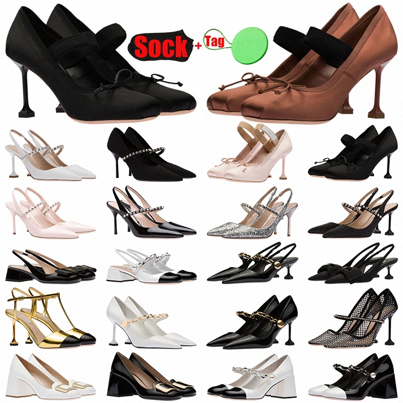 Women's Dress Shoes High Heels Miu Wedding Bow Formal Shoes Designer Luxury Satin Elastic 9.5cm Casual Square Toe Black White Red Pink Fine Heel O2KX#, Colour# 2 
Women's Dress Shoes High Heels Miu Wedding Bow Formal Shoes Designer Luxury Satin Elastic 9.5cm Casual Square Toe Black White Red Pink Fine Heel O2KX#, Colour# 2