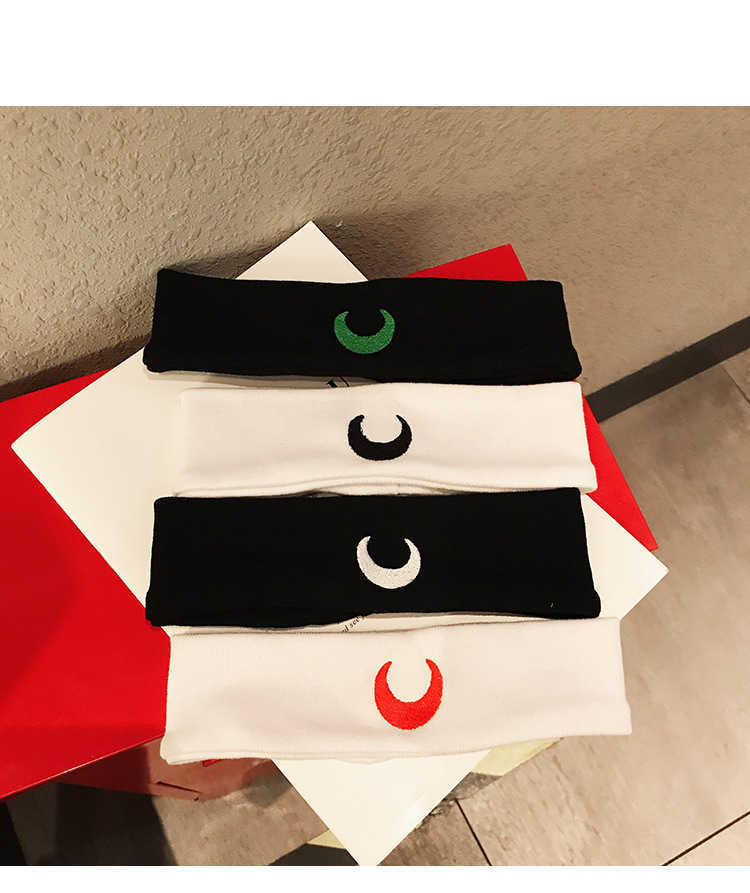 Headbands Hot sale moon sports yoga hair bands simple wash head band hair sets wide knit headband Korean accessories hair accessories J230502