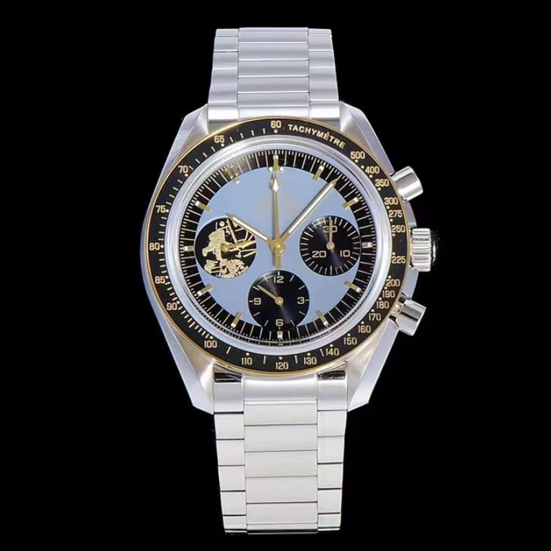 The highest quality men's watch manually wound timing movement Apollo 11 Supermaster debut sapphire mirror exquisite beautiful luxury designer expensive watch, Blue
The highest quality men's watch manually wound timing movement Apollo 11 Supermaster debut sapphire mirror exquisite beautiful luxury designer expensive watch, Blue