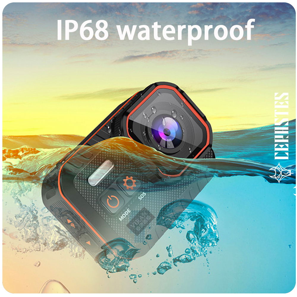 Digital Cameras CERASTES Action 4K60FPS With Remote Control Screen Waterproof Sport drive recorder Sports Helmet Cam 230503