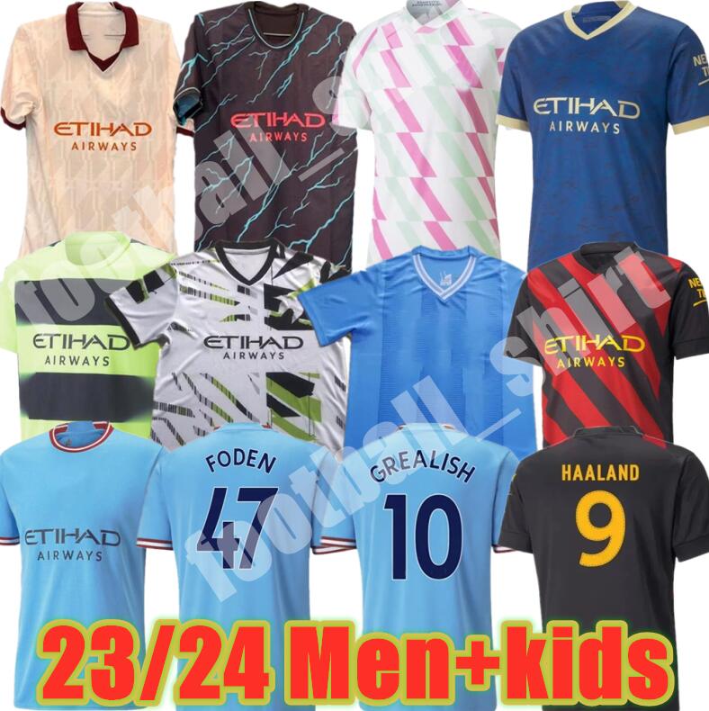23/24 HAALAND Manchester soccer jerseys DE BRUYNE STERLING MANS CITIES MAHREZ fans player version GREALISH FODEN 23 24 football shirt kids kit sets uniform, Adult
23/24 HAALAND Manchester soccer jerseys DE BRUYNE STERLING MANS CITIES MAHREZ fans player version GREALISH FODEN 23 24 football shirt kids kit sets uniform, Adult