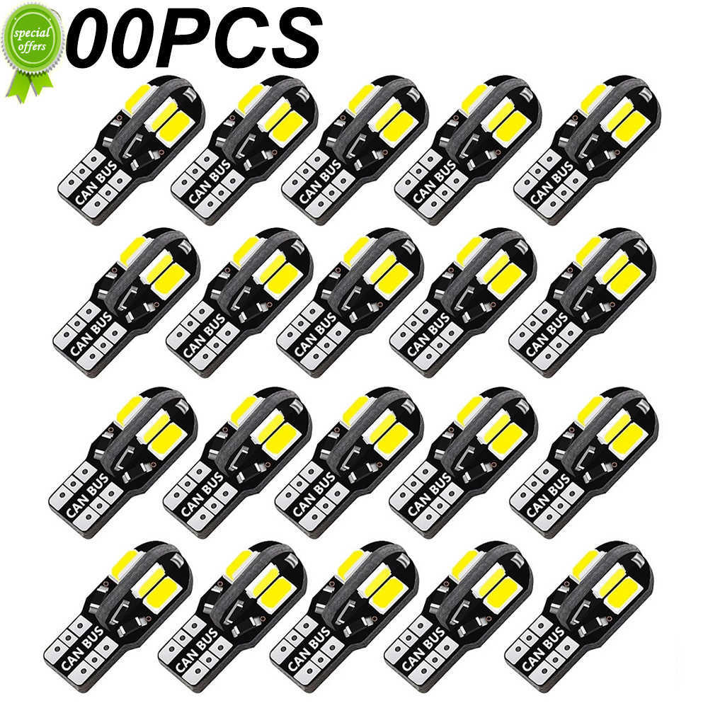 200x W5W T10 LED Bulbs Canbus 5730 8SMD 6000K 194 168 LED Car Interior Map Dome Lights Parking Light Auto Signal Lamp Wholesale