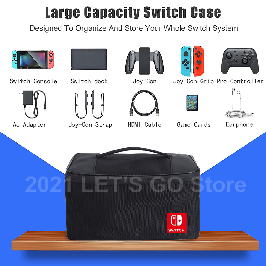 Cases Covers Bags Nintend Switch OLED Travel Carrying Case Portable Storage Messenger Bag for Console Game Accessories 230503