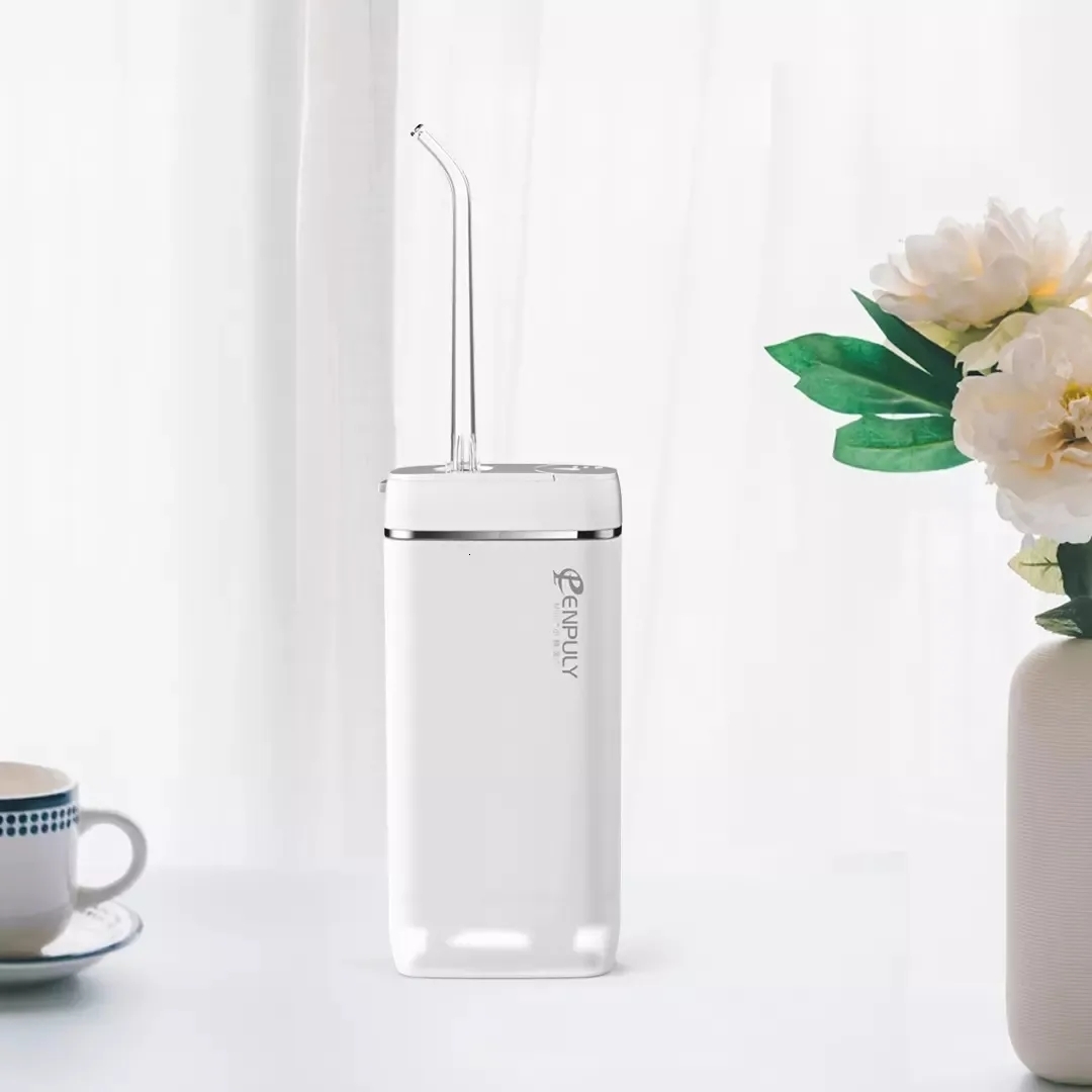 Other Oral Hygiene ENPULY Oral Irrigator M6 Plus 140ML Portable Dental Water Jet Bucal Ultrasonic For Tooth Cleaner HBraces Waterpulse Tooth 230503