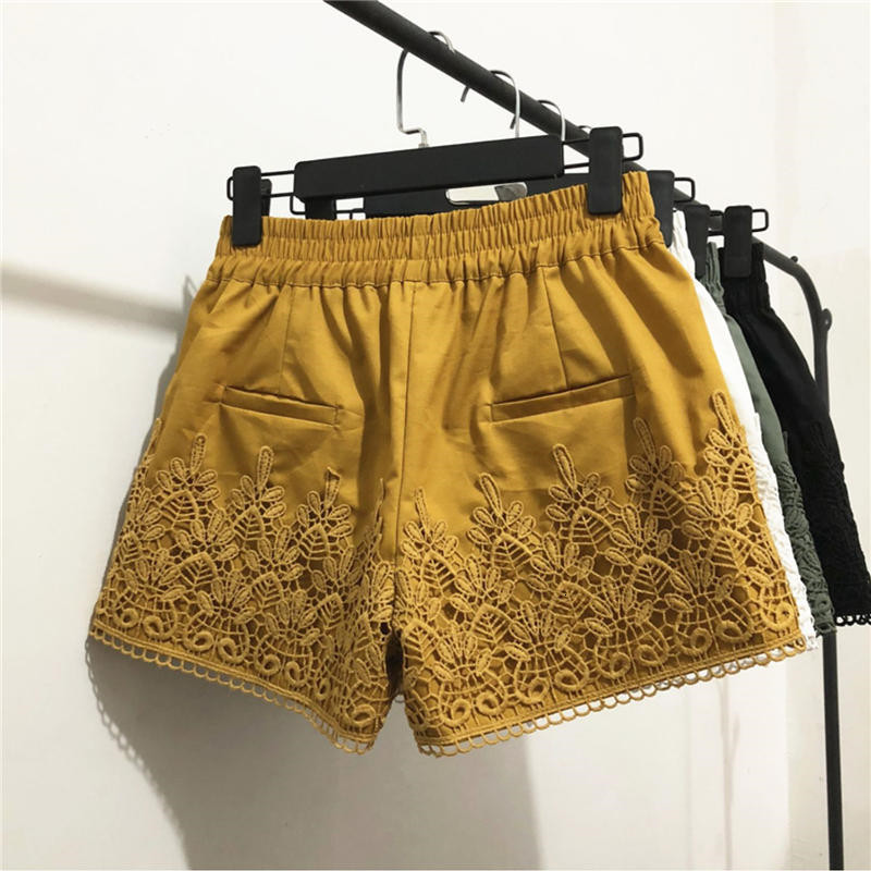 Women's Shorts Spring Summer Lace Shorts Women Clothes Casual Harajuku High Waist Mini Shorts Feminino Loose Straight Wide Leg Shorts Q4014 23050