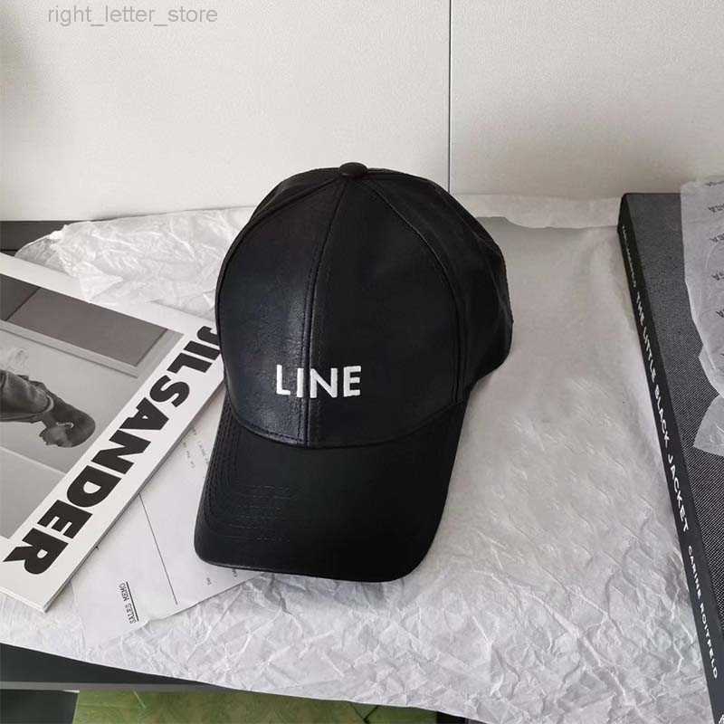 Ball Caps Leather Baseball Cap Fashion Trend Spring and Autumn Season Men and Women Outdoor Leisure Cap British Sunshade Hat BQ1201