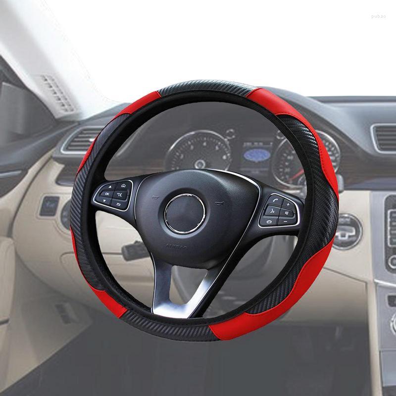 Steering Wheel Covers Car Cover PU Leather Protector Anti-Slip Lining Universal Vehicle Accessory Diverse Cars Diameter 14.5-15 
Steering Wheel Covers Car Cover PU Leather Protector Anti-Slip Lining Universal Vehicle Accessory Diverse Cars Diameter 14.5-15