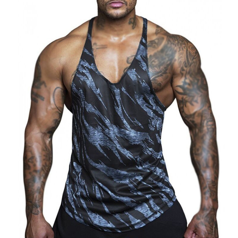 Men's Tank Tops Gym Men Fitness Clothing Sexy Slim Sports Workout Bodybuilding Vest Breathable Sleeveless Shirt 230428Z