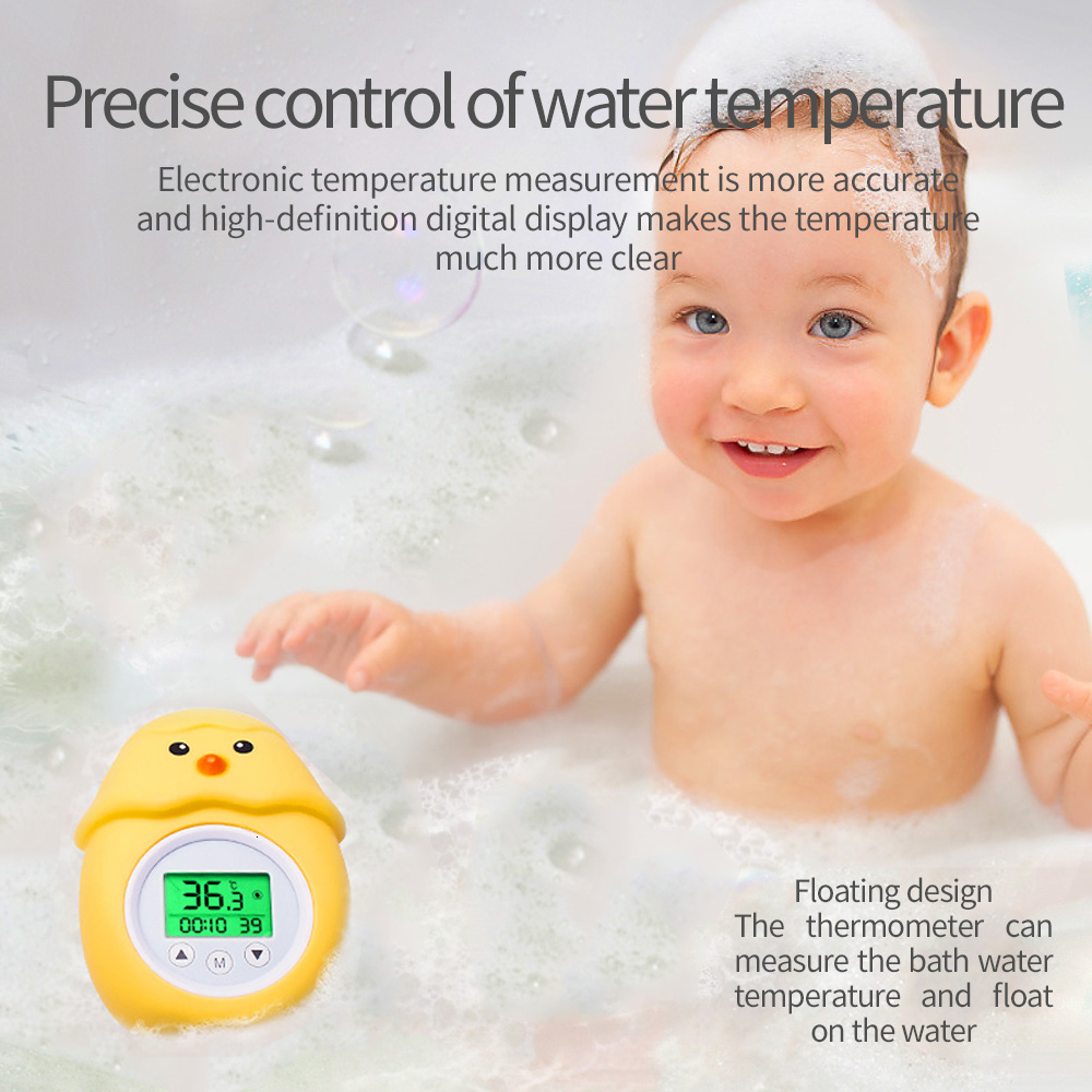 Water Thermometers Baby Bath Tri colorBacklit Floating Toy Safety Temperature 230504