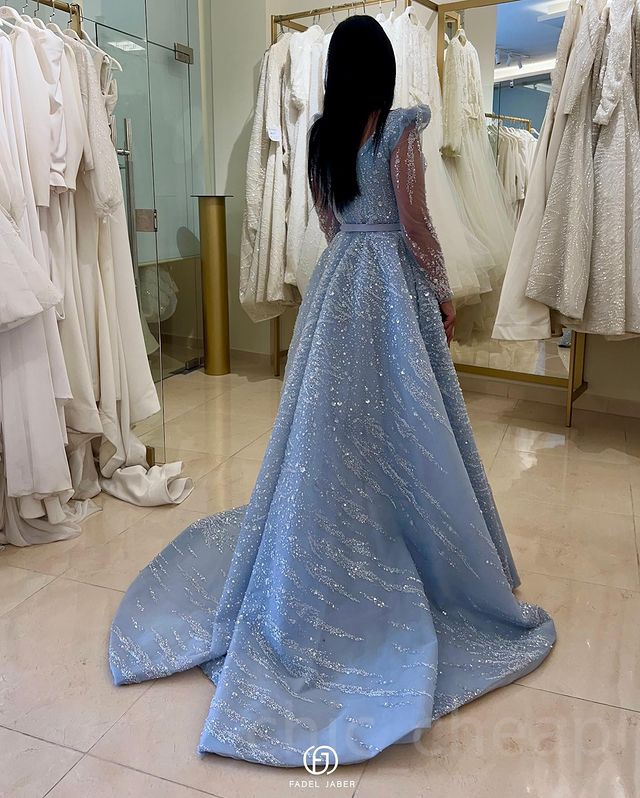 2023 April Aso Ebi Sequined Lace Prom Dress A-line Sexy Evening Formal Party Second Reception Birthday Engagement Gowns Dress Robe De Soiree ZJ670