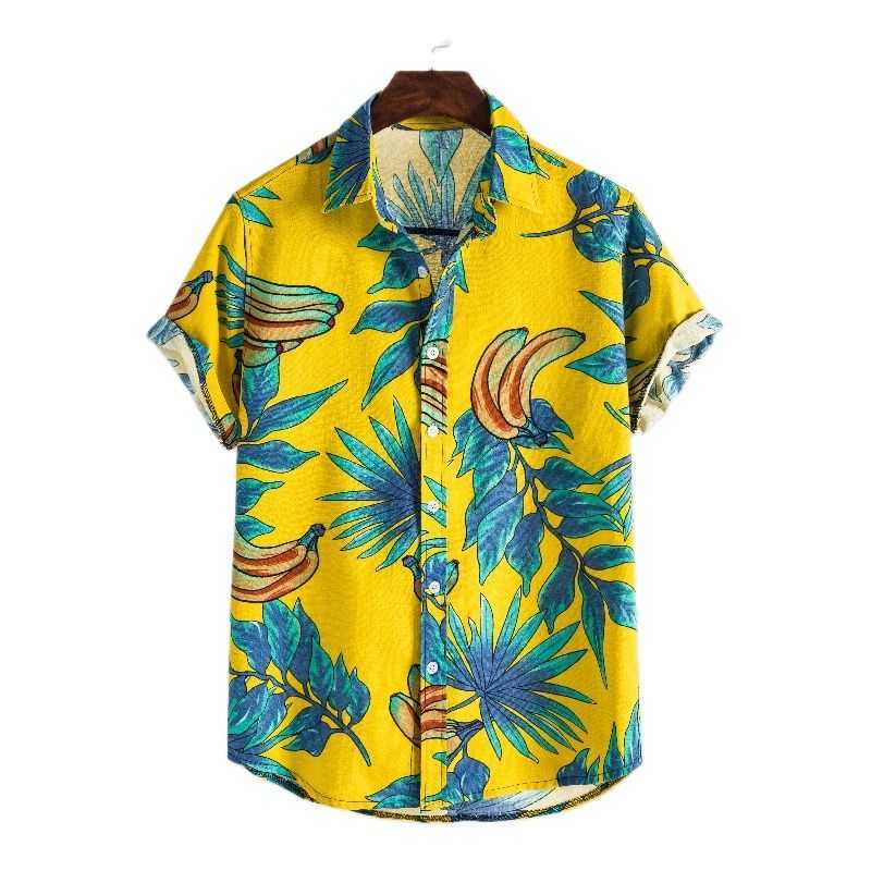 Men's Casual European And American Style Hawaii Floral Summer Men's Sleeve Shirt Youth Fashion Print Loose Explosive Sleeve Shirt AA230503, Yellow
Men's Casual European And American Style Hawaii Floral Summer Men's Sleeve Shirt Youth Fashion Print Loose Explosive Sleeve Shirt AA230503, Yellow