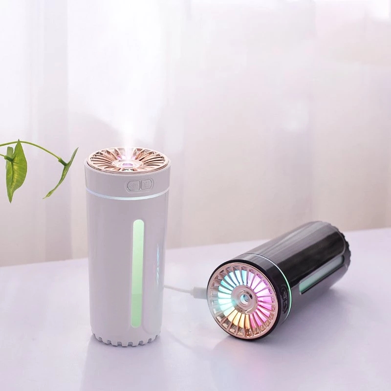 Wireless Car Humidifier Portable 280ML Car Fragrance Humidifier Light Phantom Cup Air Diffuser