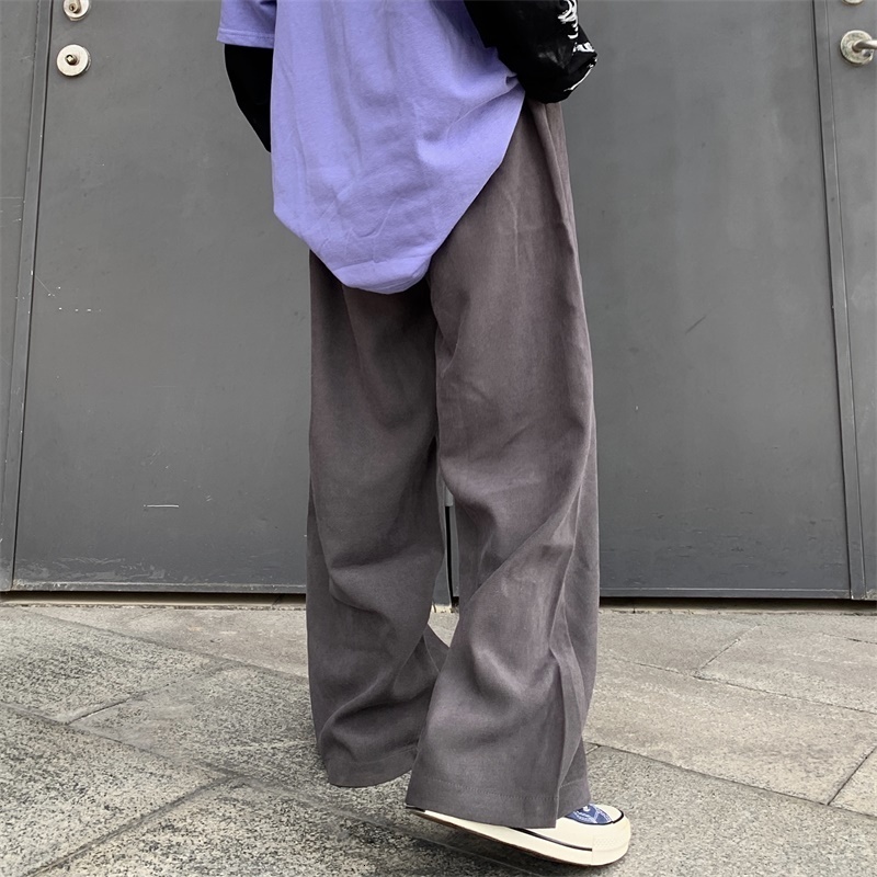 Men's Pants Baggy Men Wide Leg Pants Korean Spring Autumn Solid Color Straight Overalls Casual Trousers Man and Women Bottoms Y2k Clothes 230504
