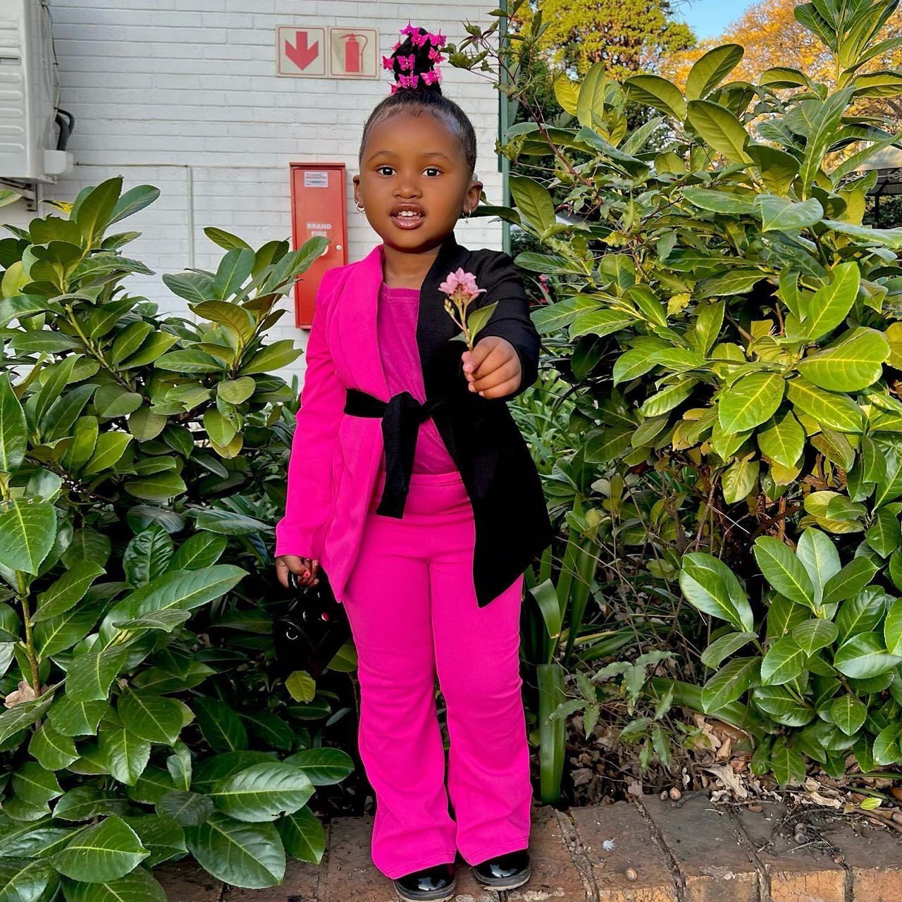 Clothing Sets Kids 2pcs sets Children s From 2 To 8 Years Colorblock Blazer Pants Child Girl Clothes Girls Pants 230504