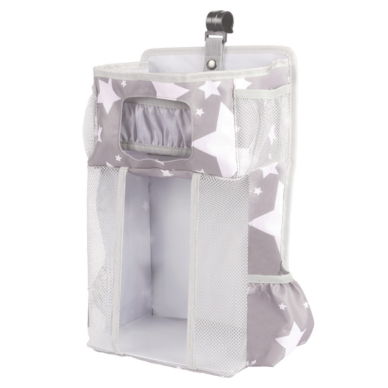 Boxes Storage Baby Crib Hanging Storage Bag Diaper Nappy Organizer Cot Bed Infant Essentials Kids Bedding Set 230504
