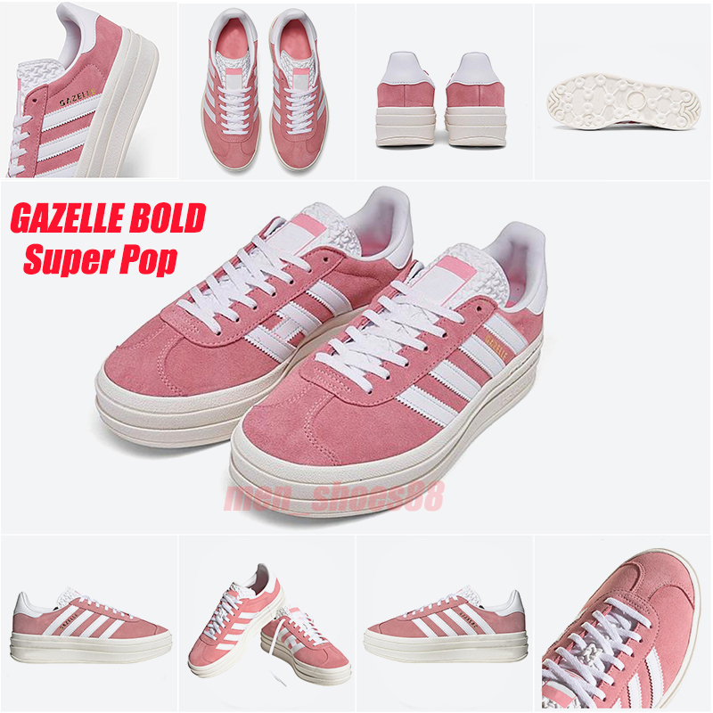 WITH BOX Fashion Casual Shoes Original Gazelles BOLD Designer Shadow Red White Platform Sneakers Super Pop Lows mens womens trainers 36-40, Pulse mint screaming pink
WITH BOX Fashion Casual Shoes Original Gazelles BOLD Designer Shadow Red White Platform Sneakers Super Pop Lows mens womens trainers 36-40, Pulse mint screaming pink